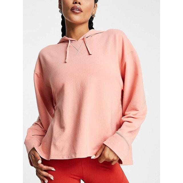 

Nike Yoga Dri-FIT fleece hoddie in rose pink