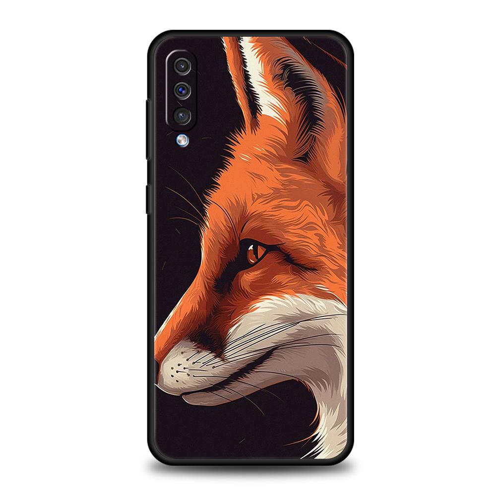 Phone Case for Samsung Galaxy A16/A34/A24/A22/A12/A54/A52/A02/A03/A06/A70/A50/A10/A20/5G Soft TPU Shell Cute Red Fox Capas Bags