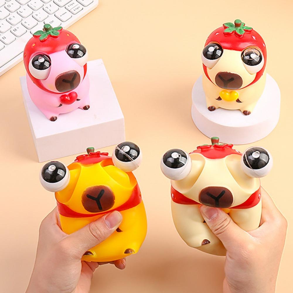 

Cartoon Capybara Big Eyeball Pinch Doll Funny Capybara Squeeze Ball Toys Kids Holiday Gift style 5