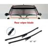 Auto Wiper Wiper Front & Rear Wiper Blades Set Kit Compatible with Mini Clubman R55 2007 2008 2009 2010 2011 2012 Windshield Windscreen Rear Window