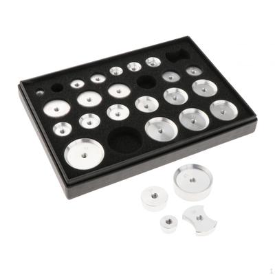 25 stück Uhr Zurück Presse Stirbt Fall Reparatur Werkzeuge Professionelle Aluminium