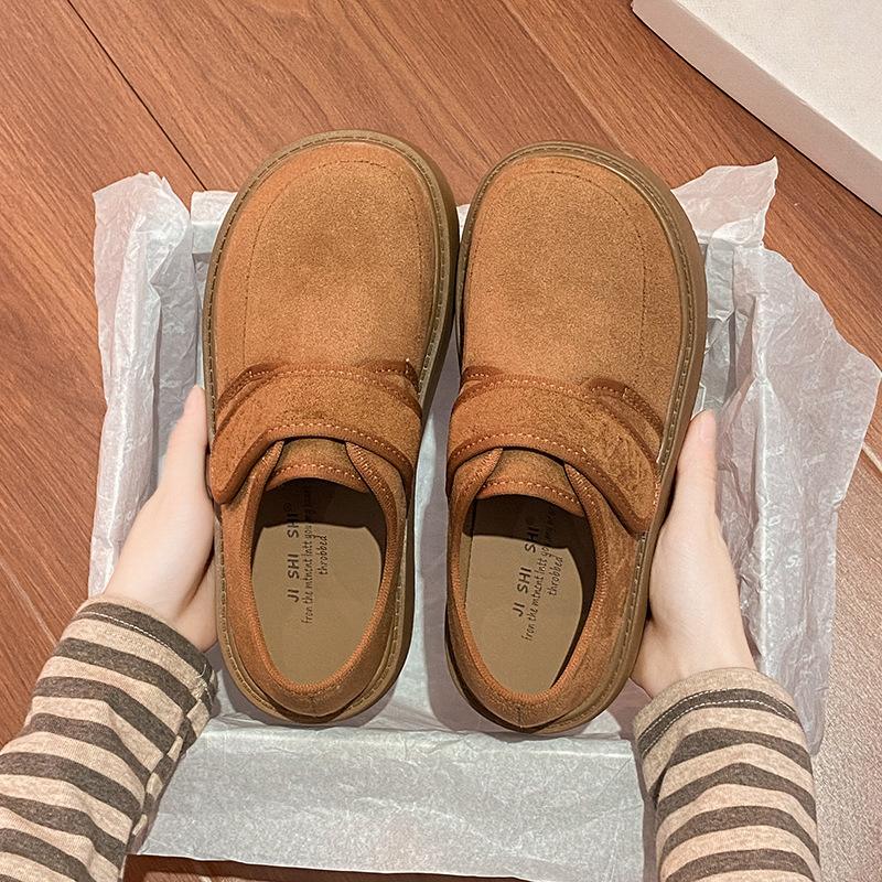 

Детские зимние 2025 новые популярные толстоподошвенные однопедальные Мао Мао Биркенштоки верхняя одежда для тепла 35