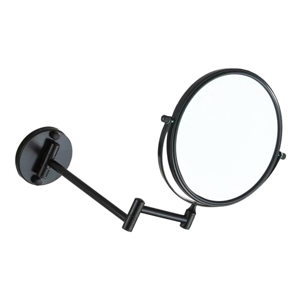 Nástěnné zrcátko na make-up 3x zvětšení Otočné sklopné toaletní zrcátko pro samoúčes a každodenní holení