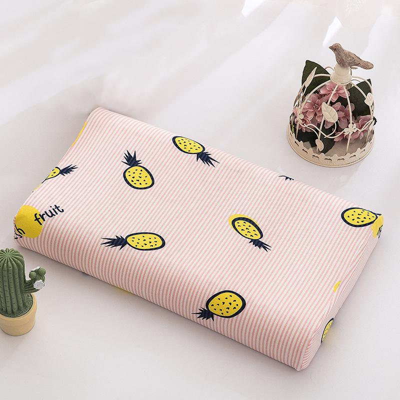 Child Cotton Latex Pillow Cover Kid Memory Foam Pillowcase Baby Cushion Cover 27x44/30x50cm Latex Pillow Case Cover for Bedroom