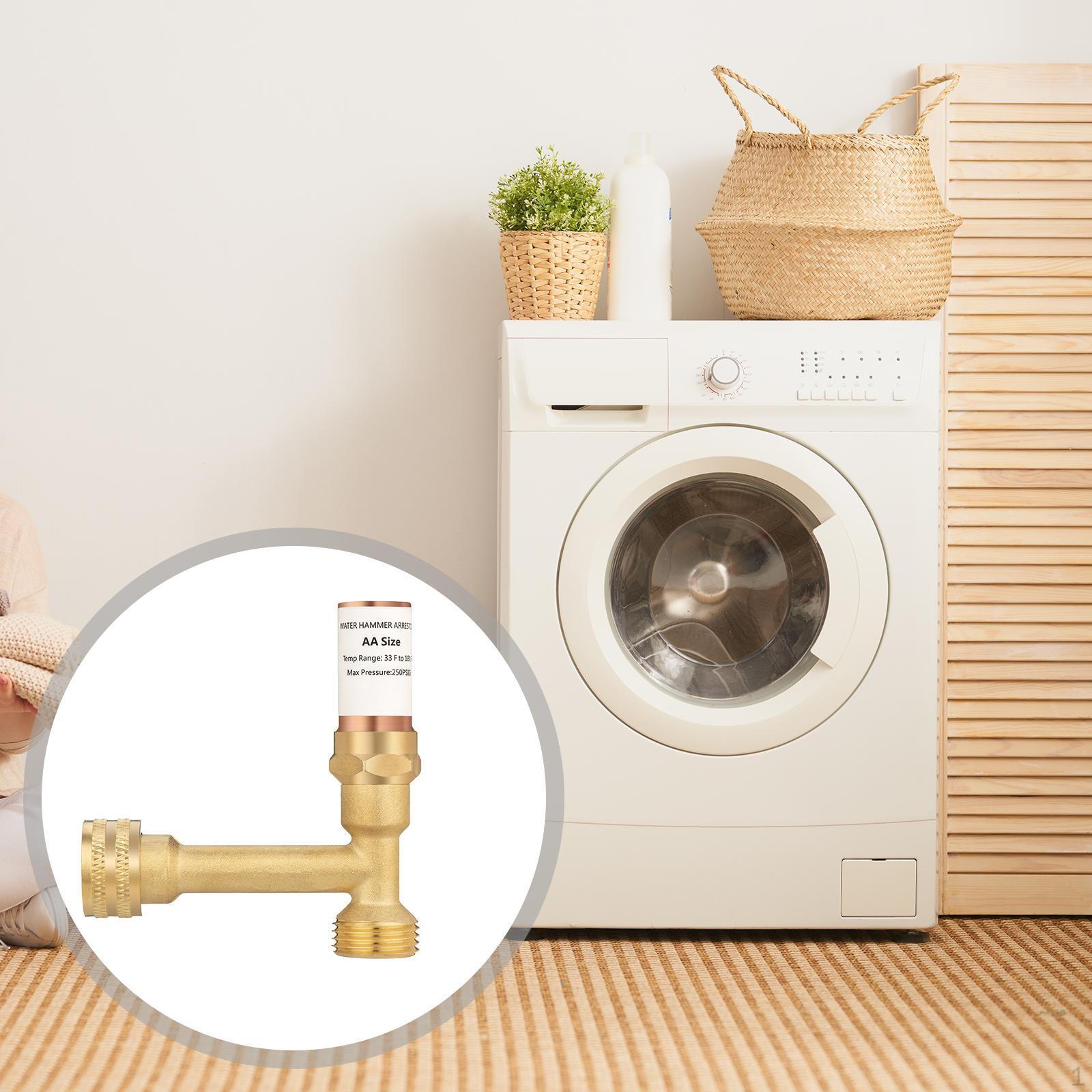 

Washing Machine Water Mallet Arrestor,3/4 NH Male Female Thread Part Lower Noise Fitting