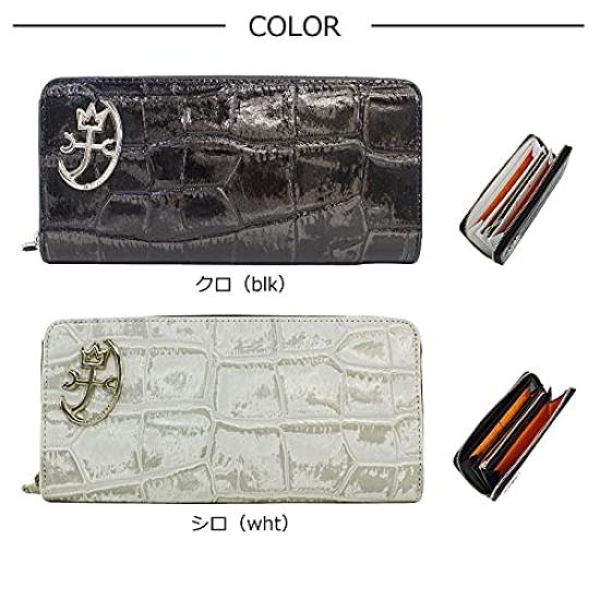 Castelbajac Round Zipper Long Wallet CB Gypsum Accessories Black