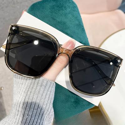 Round Big Box Rice Nail Korean Sunglasses Fashion Trend UV Sunglasses Tide.