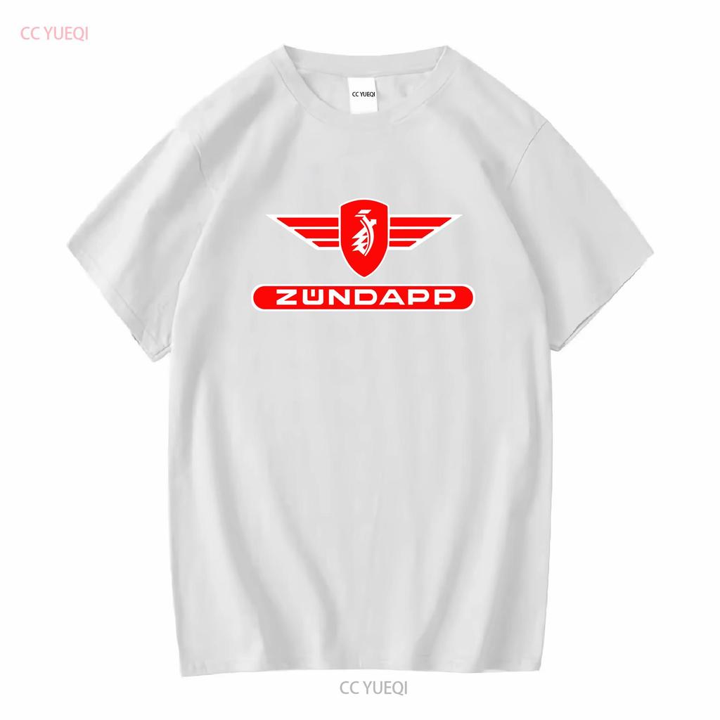 Nové logo motocyklů Zundapp Pánské tričko vtipné velikosti S až 5XL s dlouhým nebo krátkým rukávem vintage prané módní strečové