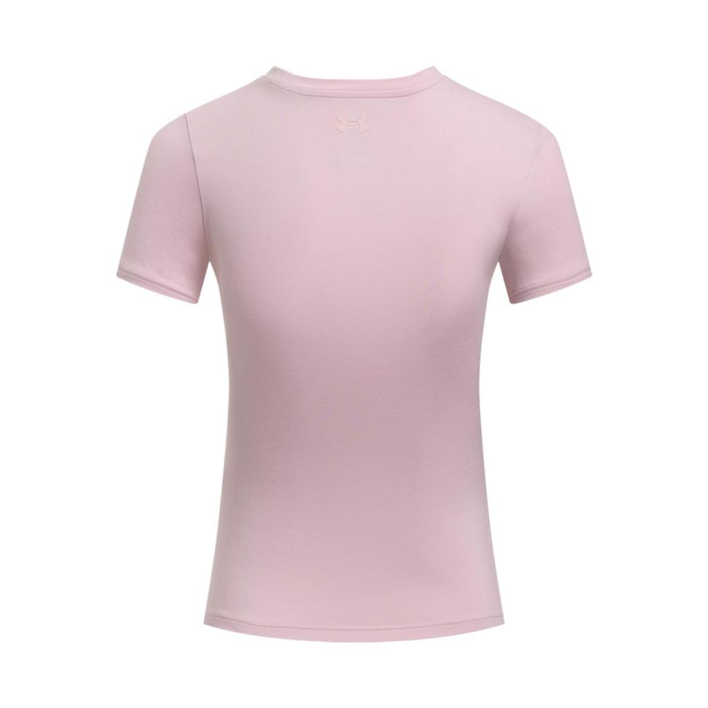 Under Armour Meridian Comfortable Classic Stylish Solid Color Versatile Breathable Short Sleeve T-Shirt Women Tops Pink 6000341-647