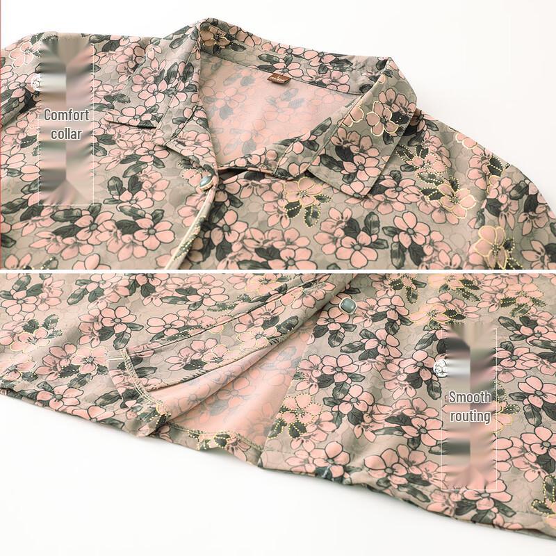 Datang Furen Women's Summer Loose Lapel Cardigan Shirt