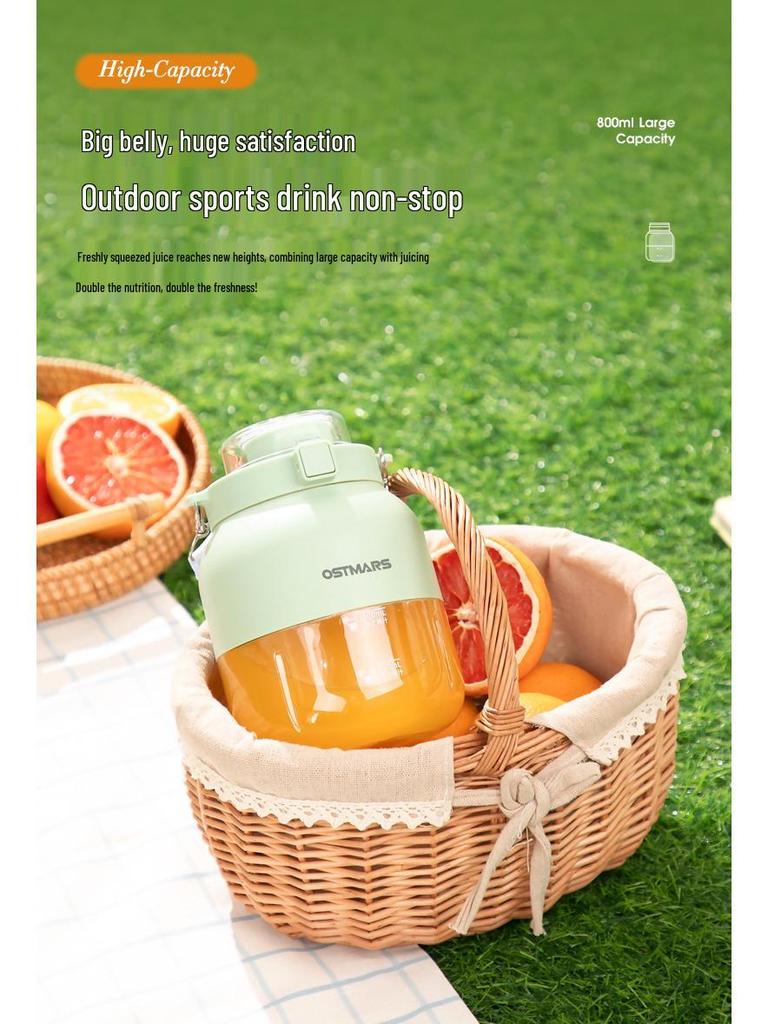 OSTMARS Portable Wireless Multifunctional Juicer with Ice Crusher
