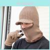 Gorro de Tricô com Mistura de Lã Para Homens e Mulheres Inverno Quente Forro de Fleece