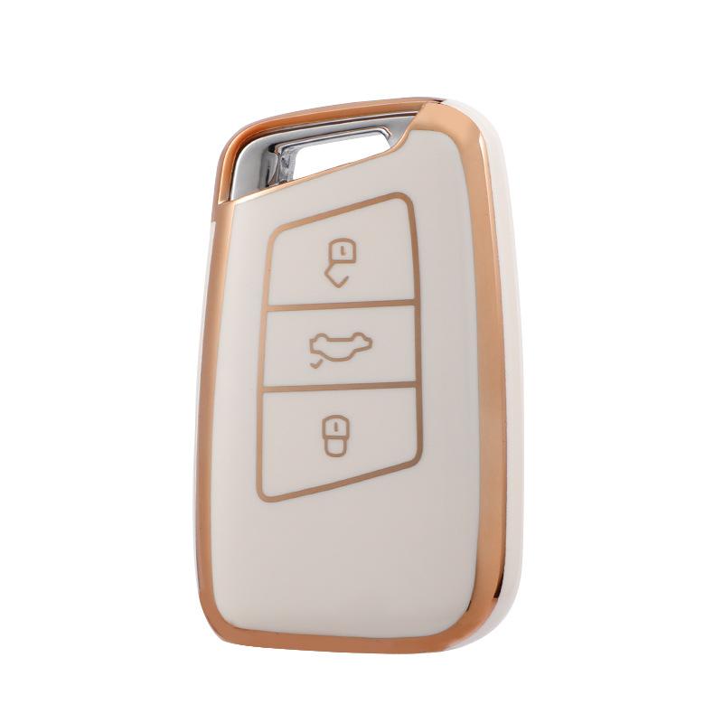 Soft TPU Car Remote Key Case Cover Holder Shell Fob For Volkswagen VW Magotan Passat B8 For Skoda Superb A7 Accessories