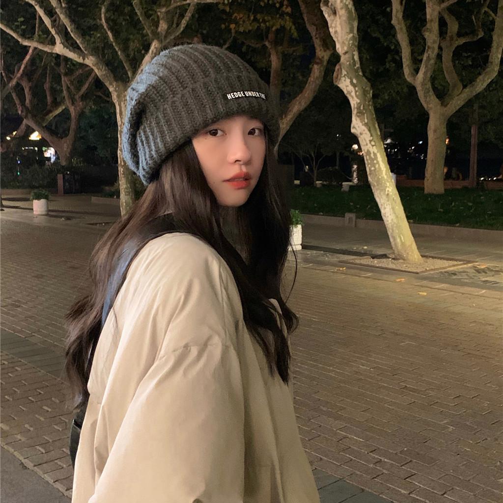 Warm Soft And Womens Acrylic Knit Beanie Trendy Winter Hat With Letter Design
