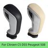 Manual Transmission Gear Shift Knob Transfer Lever Shifter Knob Cars Styling Accessories For Citroen C5 DS5 Peugeot 508