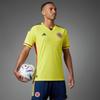 Adidas Solid Color Logo Print Short Sleeve Soccer Jersey Player Version Men Sports Jersey Yellow HB9172