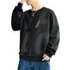 Men's Spring and Autumn New Bottom Shirt Long Sleeve T-Shirt Crew Neck Printed Large Size Men's Top