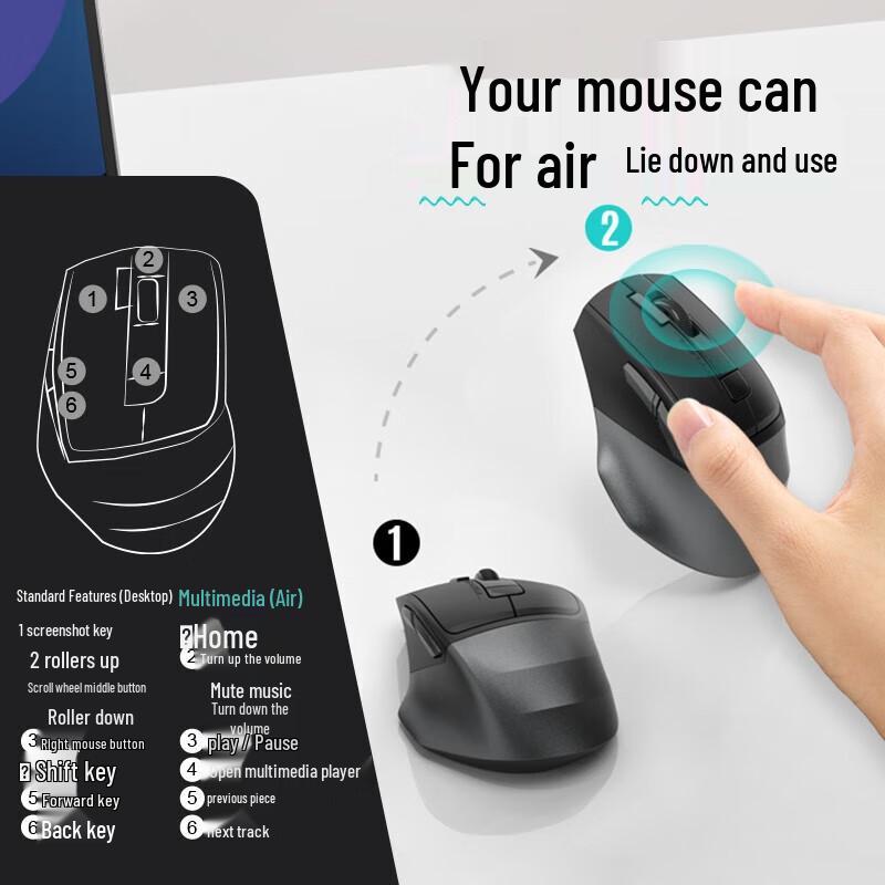 A4Tech FB45CS Air Wireless Dual-Mode Silent Mouse