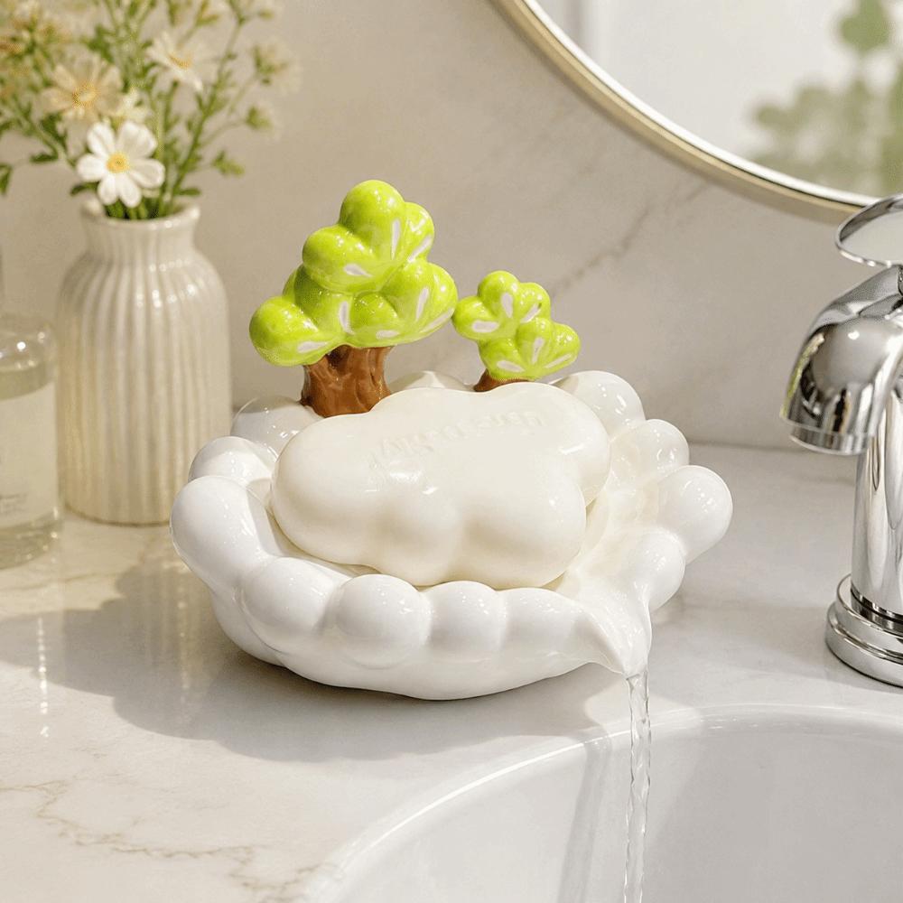 Self Draining Soap Dish Holder Creative Soap Dish Tray Soap Draining Container Home Decor