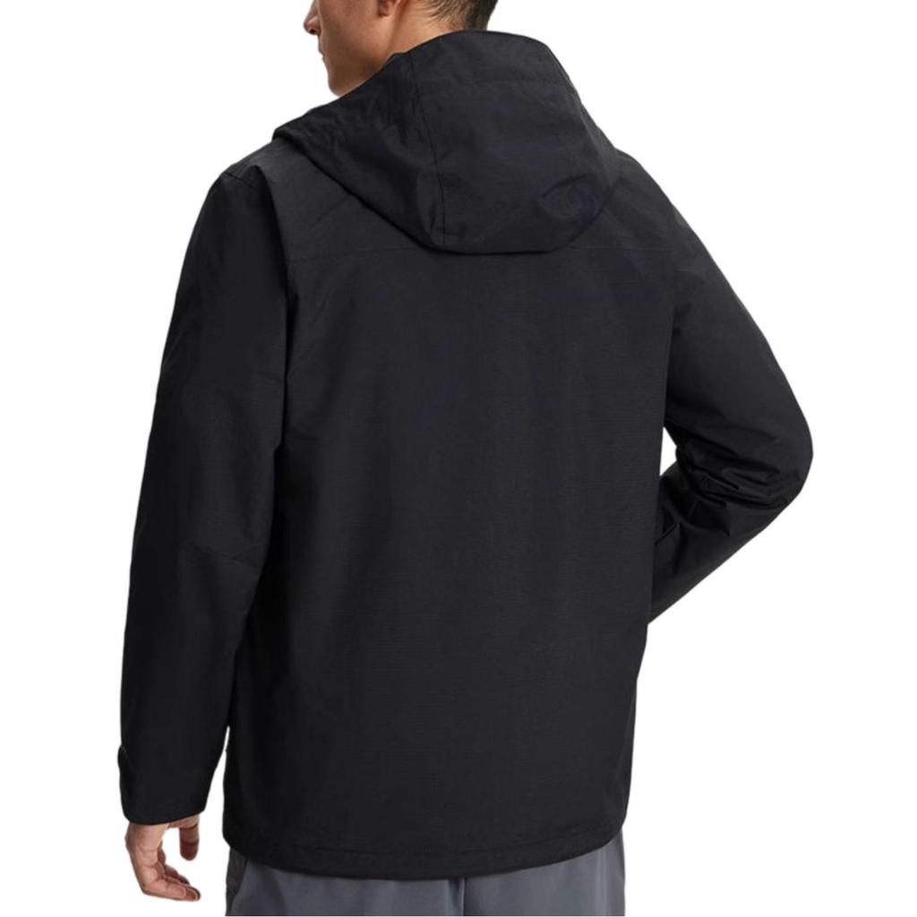 Columbia Solid Color Pocket Spliced Casual Hooded Lightweight Waterproof Windproof Jacket Men jackets Black WE2778-010
