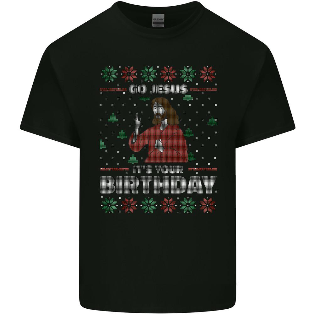 Go Jesus Its Your Birthday Funny Christmas Mens Light Cotton T-Shirt Unisex T-Shirt XXL