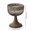 Decorative Iron Planter Distressed Finish Pedestal Antique Style Home Decoration L