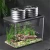 Fish Tank New Transparent with Lid Aquarium Drop Hydroponic Tank Turtle Tank Home