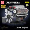 Mould King 10088 The V8 Engine Building Block Assembly Technical Car Brick Set Educational Car Engine Toys Kids Christmas Gift