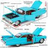 Cadillac Eldorado 1959 Металева Лита Ретро Модель Автомобіля Масштаб 1/24 Звук і Світло Відтягується Подарунок для Хлопчика Прикраса Хелловінські Іграшки