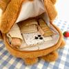 Cartoon Capybara Backpack Fur Plush School Bag Portable Capybara Shoulder Bag  Anime Peripheral