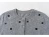 Women's 100% Pure Cashmere Crew Neck Embroidered Loose Sweater