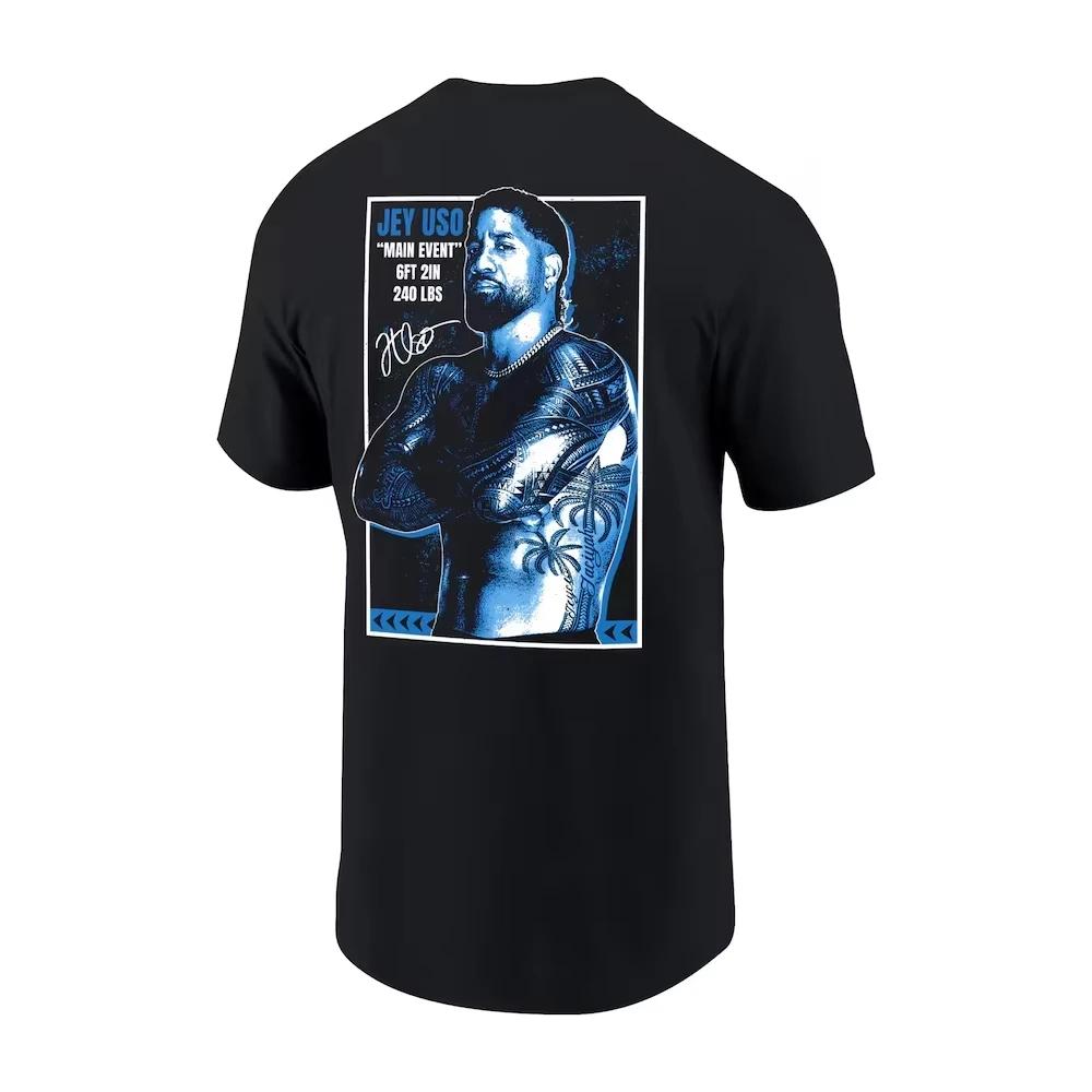 2025 Women's WWE Clothes Men's Ripple Junction Black Jey Uso Yeet T-Shirt Youth Child Wrestling Fans Must Have Unisex Tee Tops