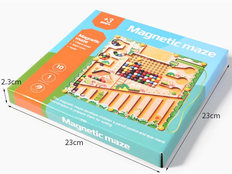 Wooden Marble Run Maze Toy for Early Childhood Education