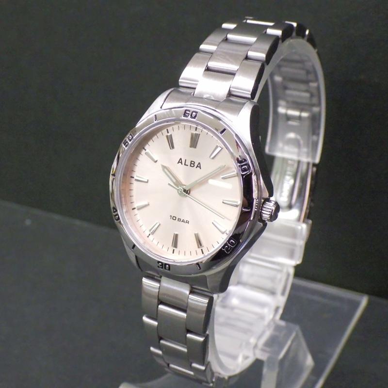 SEIKO ALBA AQQK408 Pink Dial Stainless Steel Band 10 ATM Water-Resistant Watch Price Women's