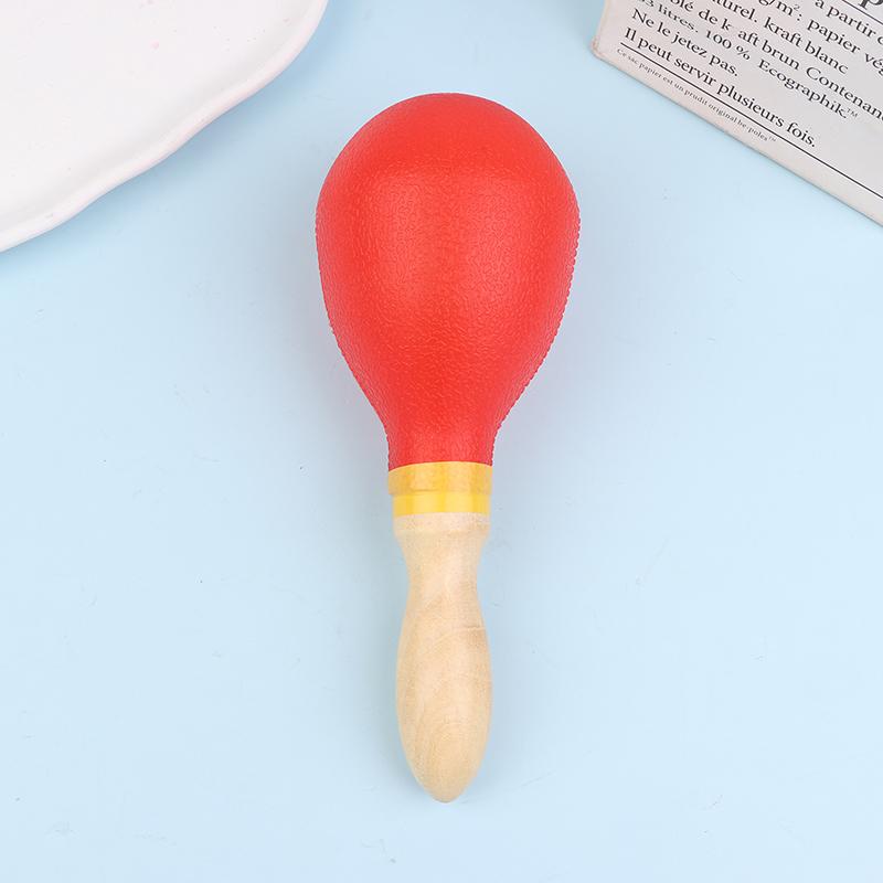 

Orff Sand Hammer Rattles Percussion Musical Instrument For Ktv Party Wooden Handle Maracas Baby Shaker Toy Kids Educational Item