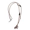 S925 Silver Grassland Totem Horse Pendant Necklace - Casual & Versatile Sweater Chain