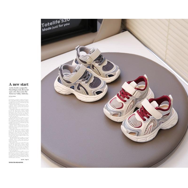 Summer new children's shoes baby sports shoes boys dad shoes girls breathable mesh shoes children soft sole
