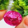 Natural Pink Ceylon Sapphire 27 Ct Oval Shape Faceted Certified Gemstone