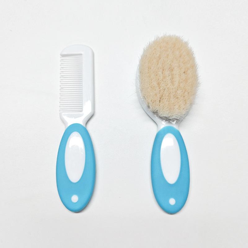 Soft wool baby shampoo bath brush set, baby bath rub bath soft hair cleaning brush