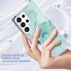 For Samsung Galaxy S23 Ultra GW18 IMD Marble Pattern Back Cover PC+TPU Shockproof Mobile Phone Case