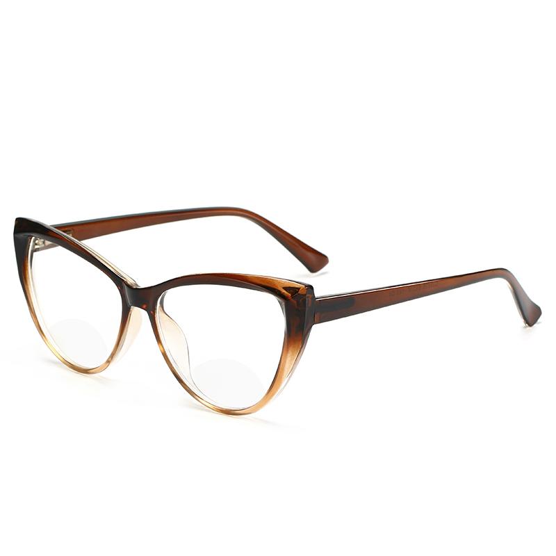 0 -0.5 -0.75 To -6.0 Minus Degree Blue Light Blocking Cat Eye Prescription Spectacles Women Men Student Short-Sight Eyewear