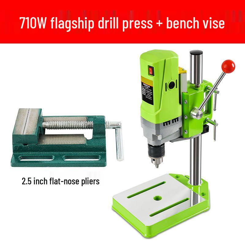 High-Precision Mini Bench Drill: Industrial-Grade, Multifunctional Electric Drill Press for Household Use