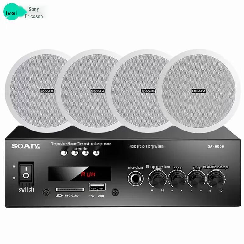 Soaiy SA-6006Y Bluetooth Ceiling Speaker System
