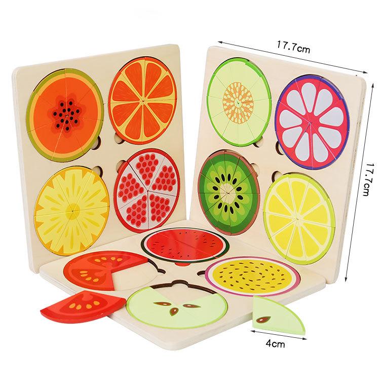 

Магнитная дробь Монтессори, обучающие математические игрушки, деревянная доска, фруктовые круги, блоки, игра-головоломка, ранние образовательные математические навыки