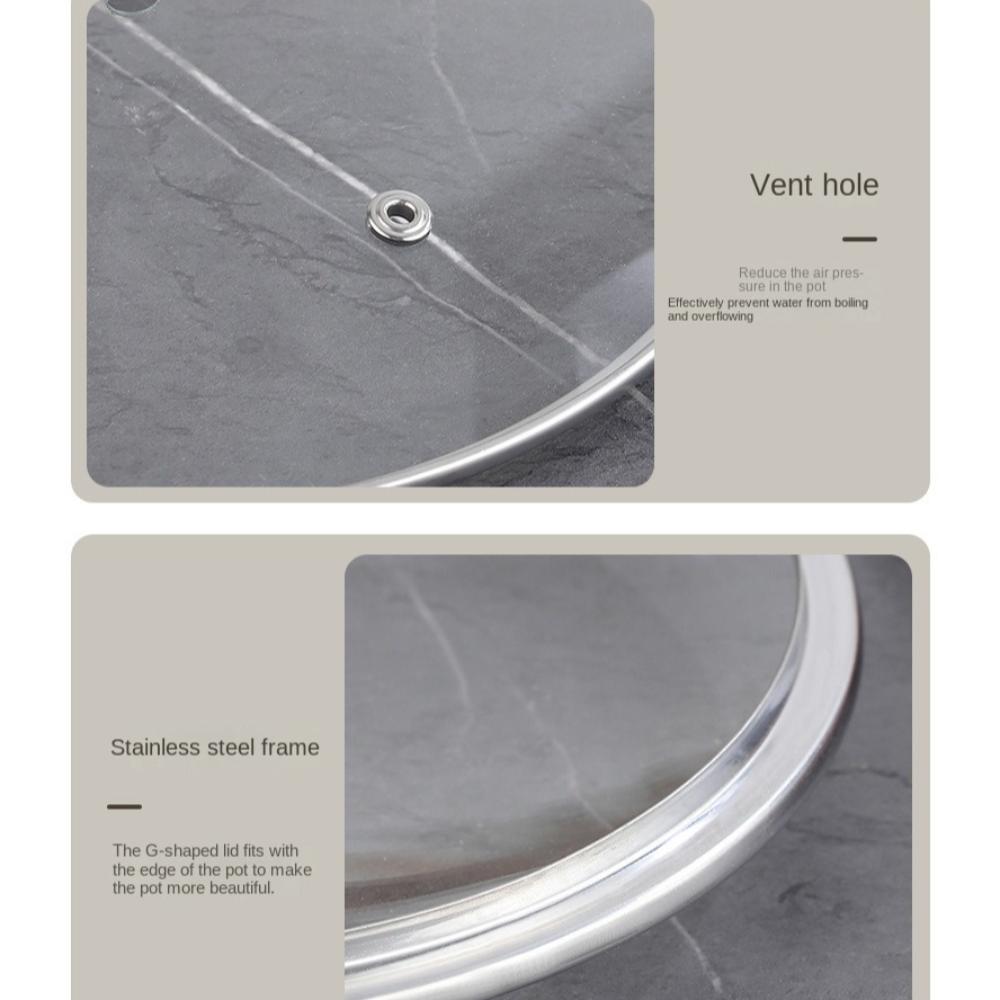 16-34cm Viditelná poklice na hrnec Nerezová poklice na pánev Kuchyňské doplňky