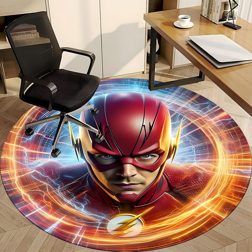 1pc Flash superhero Chair Carpet for Office Non-Slip, Indoor Non-Slip Washable Carpet, Non-Shedding Mat For Office yy251030055