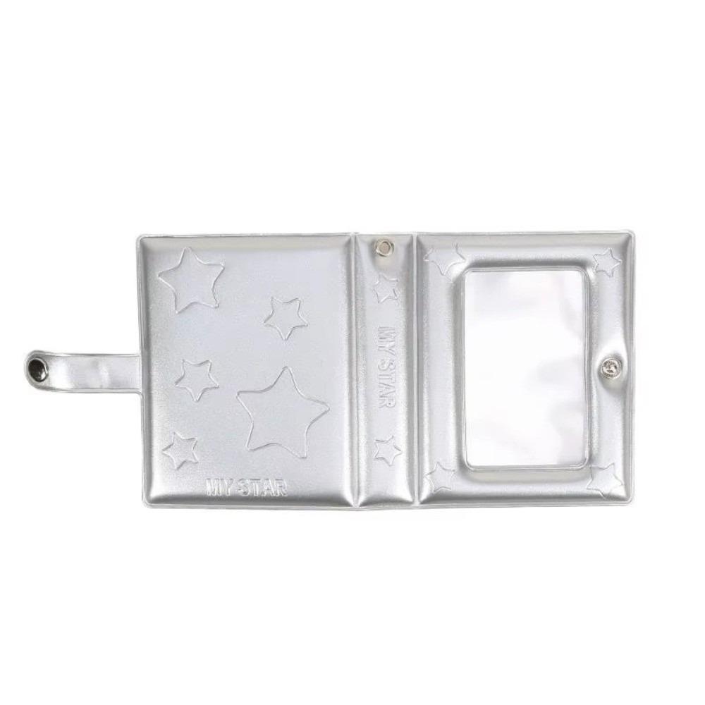 

3 Inch Photocard Holder Book Mirror Star Style Album Photo Organizer New Mini Binder срібний