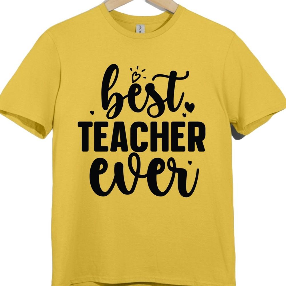 Camiseta Melhor Professor de Sempre Presente de Agradecimento Fim de Período Escola Gráfica Top
