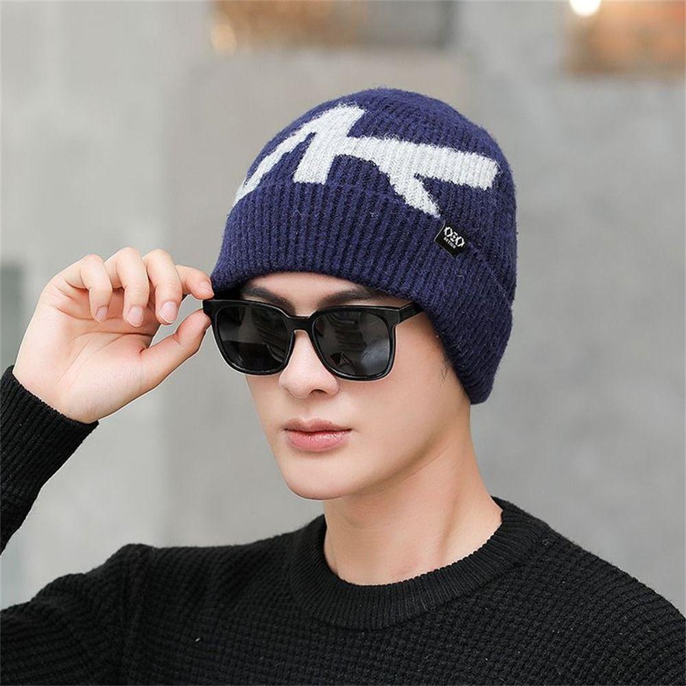 Warm Knitted Hat Coldproof Beanies Fashion Ear Protection  for Women Men