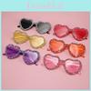 Transparent Heartshaped Jelly Sunglasses With Handmade Rhinestones For Fashionable Events